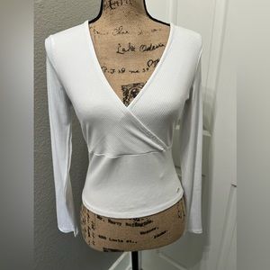Guess Cambrie Pure White Knit Top w/Lenzing EcoVero